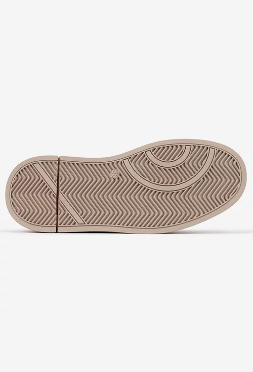 Pantofi dama NUR bej din piele intoarsa