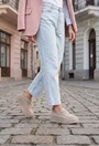 Pantofi dama NUR bej din piele intoarsa