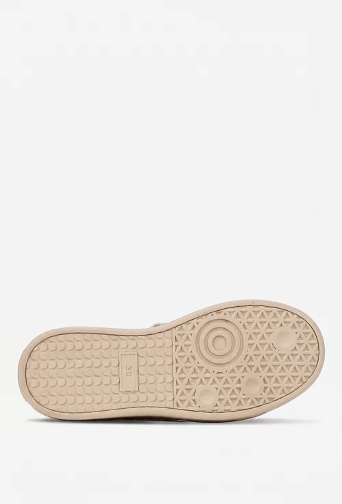 Pantofi dama NUR bej din piele intoarsa
