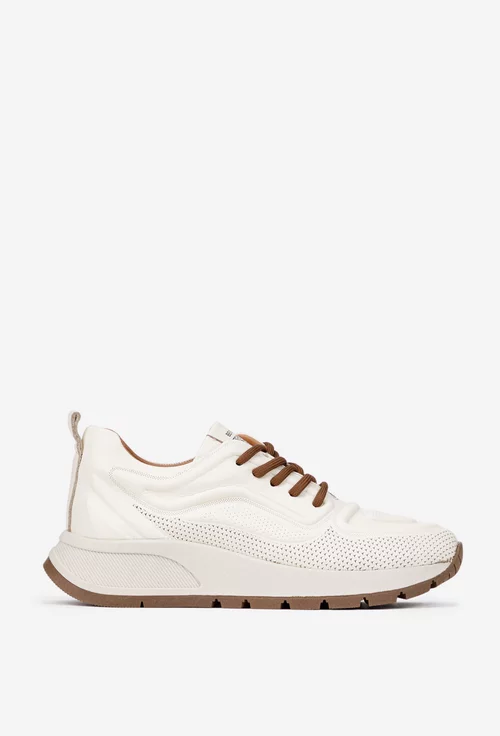 Pantofi dama NUR bej din piele naturala