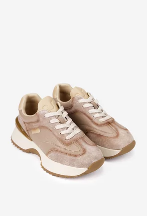 Pantofi dama NUR bej din piele naturala