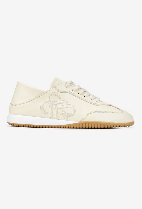 Pantofi dama NUR bej din piele naturala cu ornament