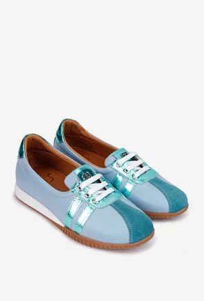 Pantofi dama NUR bleu din piele