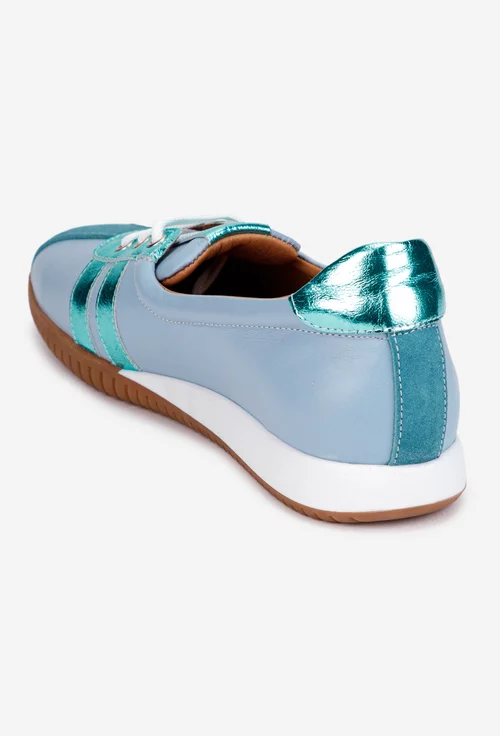 Pantofi dama NUR bleu din piele