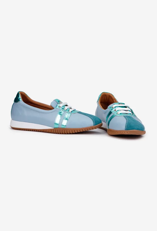 Pantofi dama NUR bleu din piele
