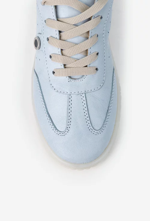 Pantofi dama NUR bleu din piele