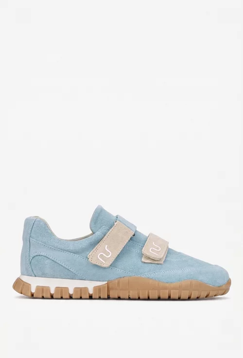 Pantofi dama NUR bleu din piele intoarsa picture - 3