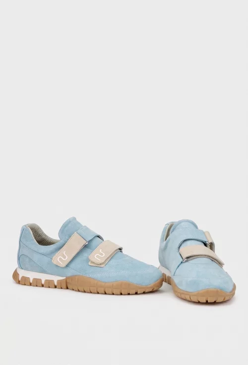 Pantofi dama NUR bleu din piele intoarsa picture - 6