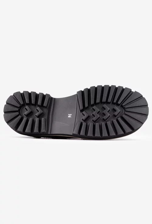 Pantofi dama NUR burgundy din piele lacuita