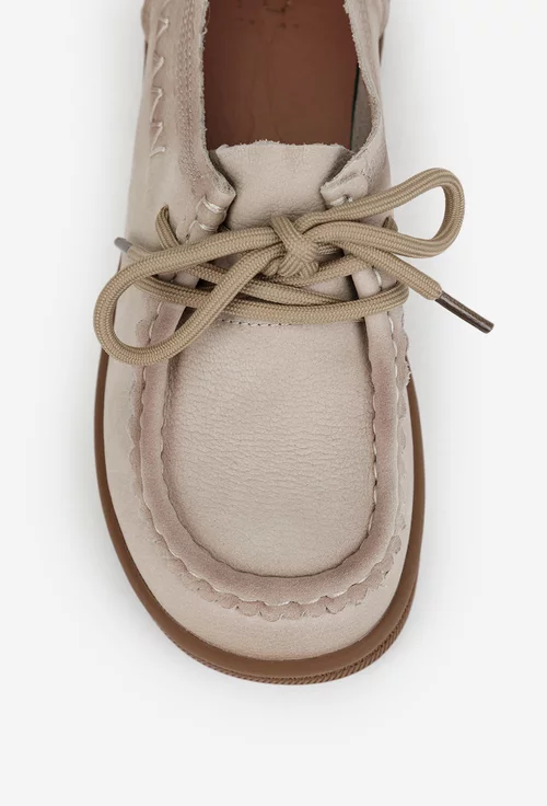 Pantofi dama NUR din piele bej