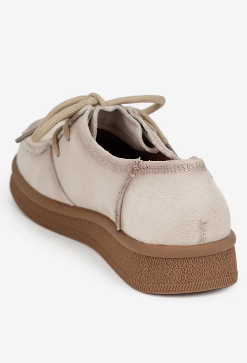 Pantofi dama NUR din piele bej