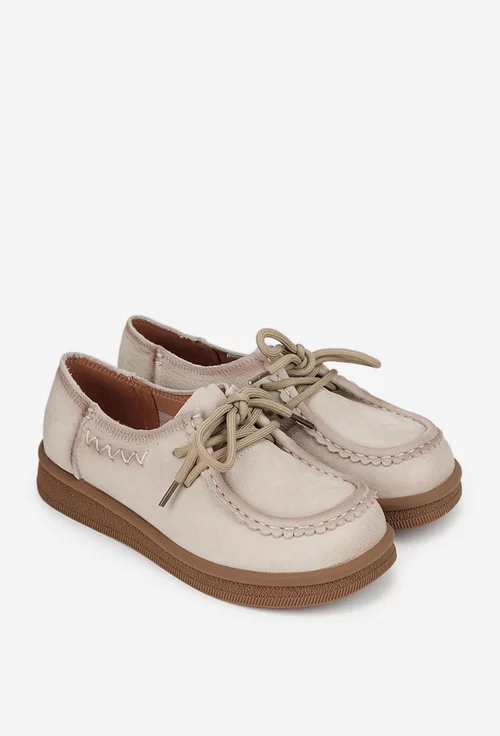 Pantofi dama NUR din piele bej