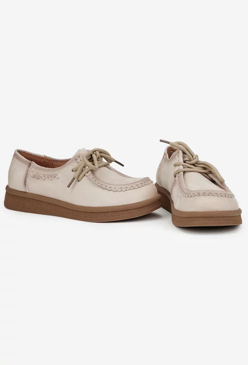 Pantofi dama NUR din piele bej