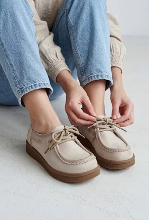 Pantofi dama NUR din piele bej