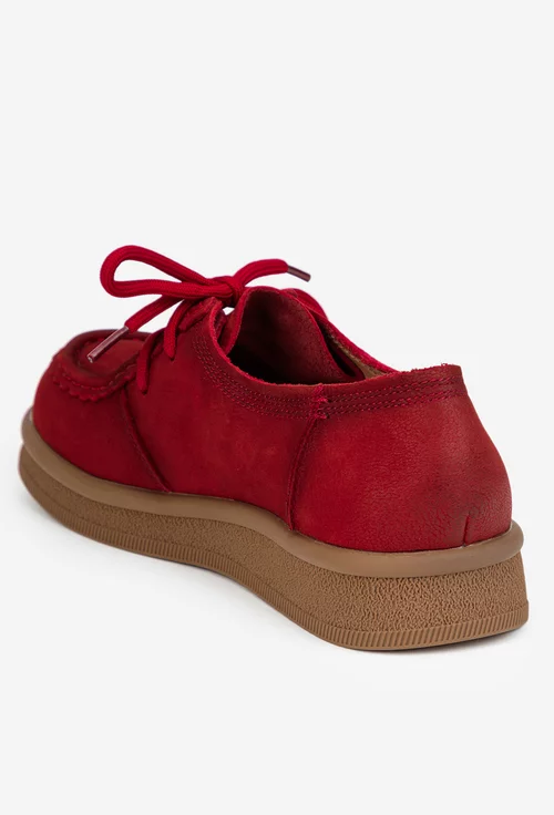 Pantofi dama NUR din piele bordo