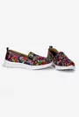 Pantofi dama NUR din piele cu imprimeu multicolor