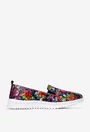 Pantofi dama NUR din piele cu imprimeu multicolor