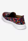 Pantofi dama NUR din piele cu imprimeu multicolor