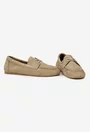 Pantofi dama NUR din piele nabuc bej