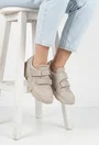 Pantofi dama NUR din piele nabuc bej