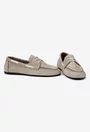 Pantofi dama NUR din piele nabuc taupe