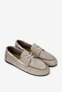 Pantofi dama NUR din piele nabuc taupe
