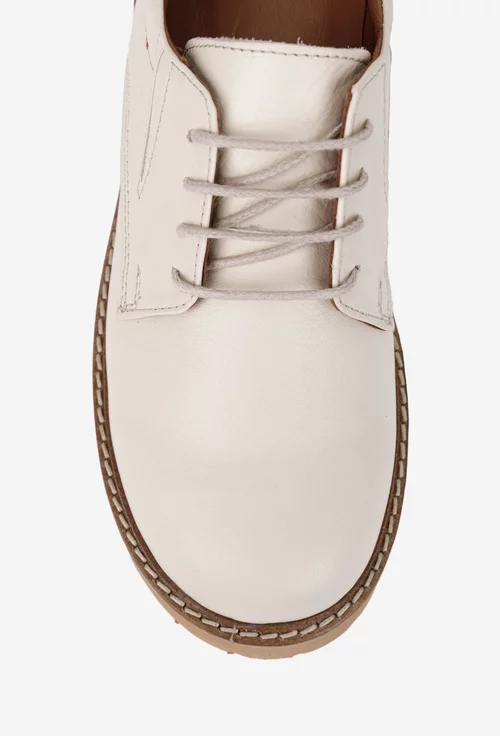 Pantofi dama NUR din piele naturala bej