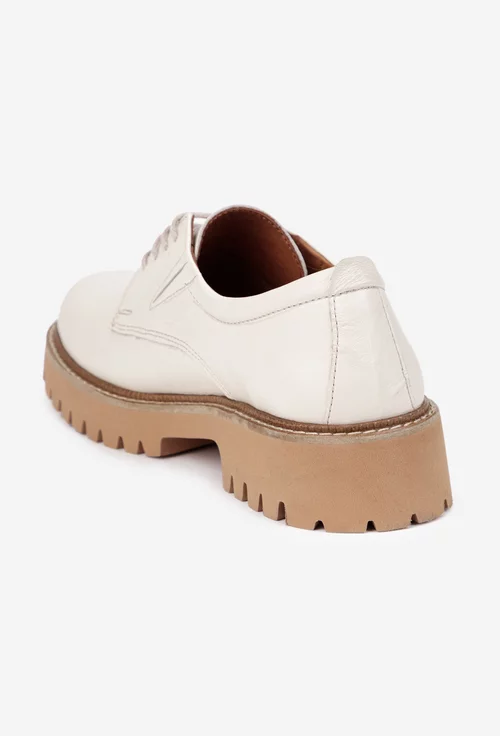 Pantofi dama NUR din piele naturala bej