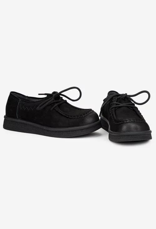 Pantofi dama NUR din piele neagra