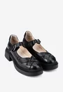 Pantofi dama NUR din piele neagra cu decupaje