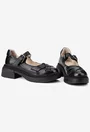 Pantofi dama NUR din piele neagra cu decupaje