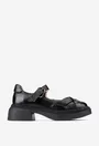 Pantofi dama NUR din piele neagra cu decupaje