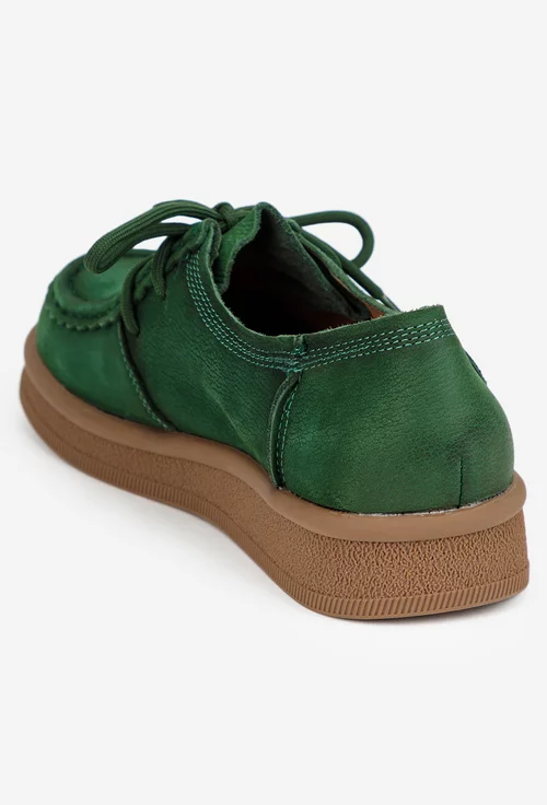 Pantofi dama NUR din piele verde