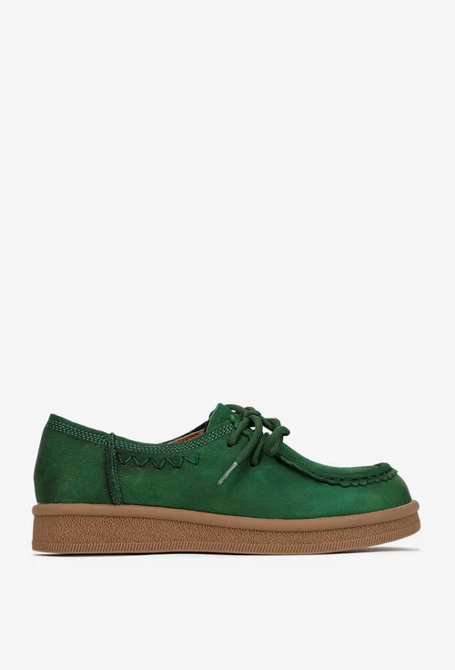 Pantofi dama NUR din piele verde