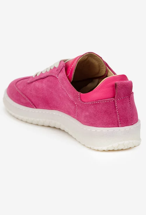 Pantofi dama NUR fuchsia din piele intoarsa