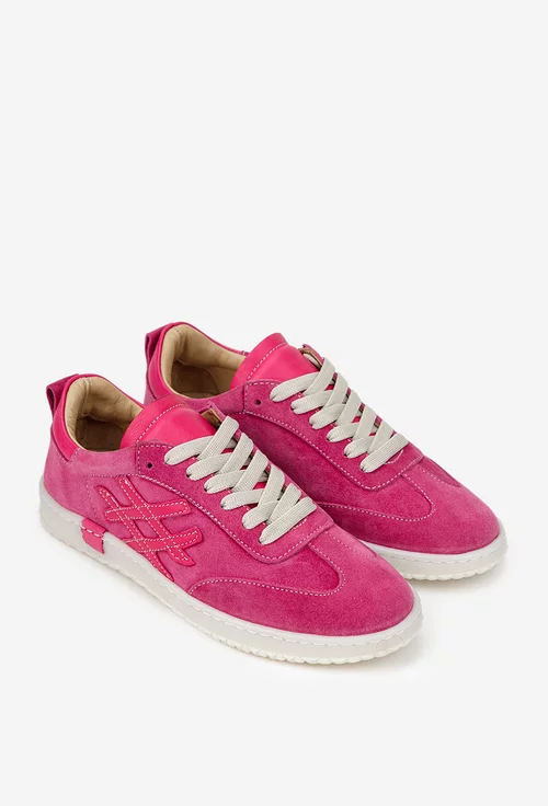 Pantofi dama NUR fuchsia din piele intoarsa