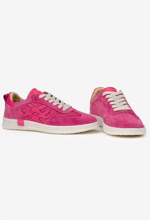 Pantofi dama NUR fuchsia din piele intoarsa