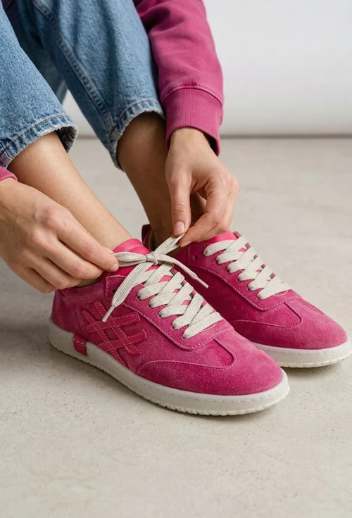 Pantofi dama NUR fuchsia din piele intoarsa