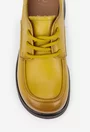 Pantofi dama NUR galben mustar din piele naturala