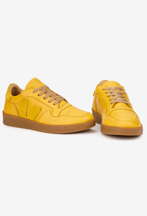 Pantofi dama NUR galbeni din piele naturala