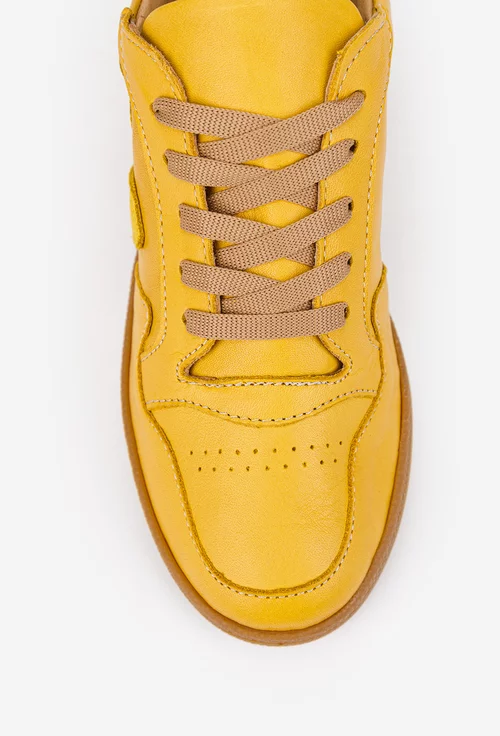 Pantofi dama NUR galbeni din piele naturala