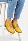 Pantofi dama NUR galbeni din piele naturala