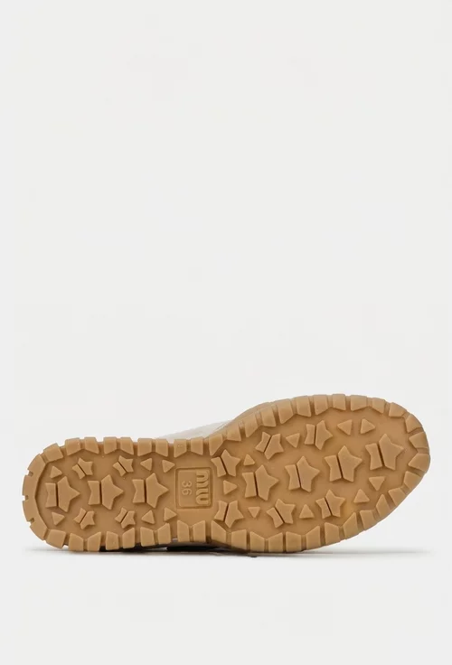 Pantofi dama NUR grej din piele intoarsa cu inchidere velcro