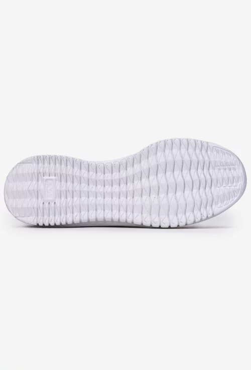 Pantofi dama NUR gri din piele cu imprimeu multicolor