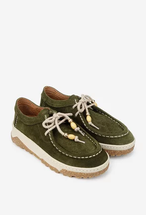Pantofi dama NUR kaki din piele intoarsa