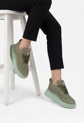 Pantofi dama NUR kaki din piele nabuc