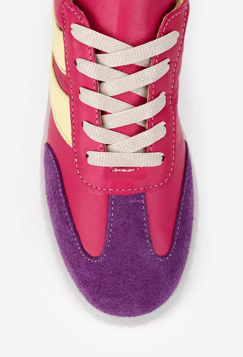 Pantofi dama NUR multicolori din piele naturala