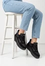 Pantofi dama NUR negri din piele