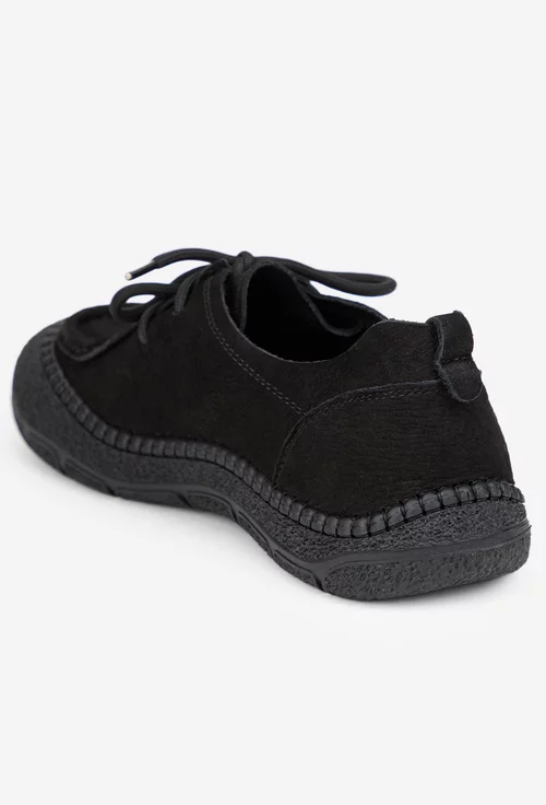 Pantofi dama NUR negri din piele