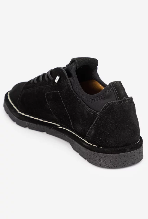 Pantofi dama NUR negri din piele intoarsa picture - 4